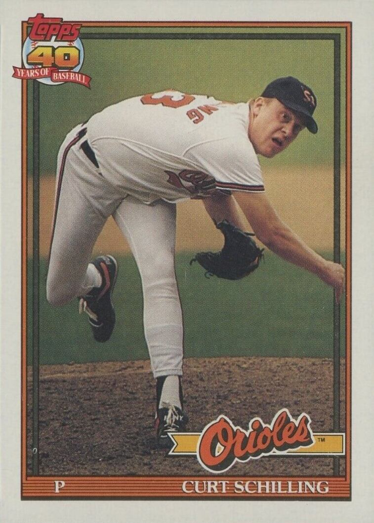 1991 Topps Curt Schilling #569 Baseball Card