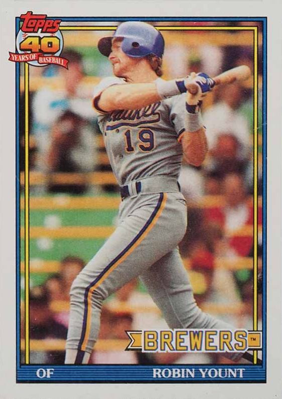 1991 Topps Robin Yount #575 Baseball Card