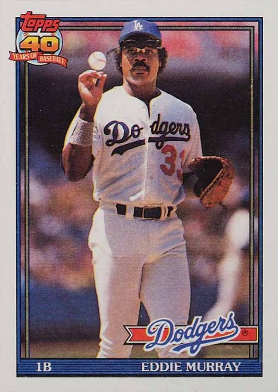 1991 Topps Eddie Murray #590 Baseball Card