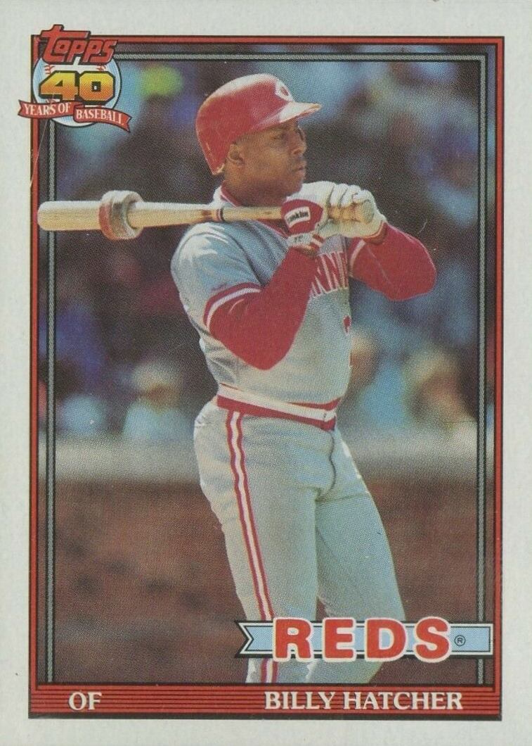 1991 Topps Billy Hatcher #604 Baseball Card