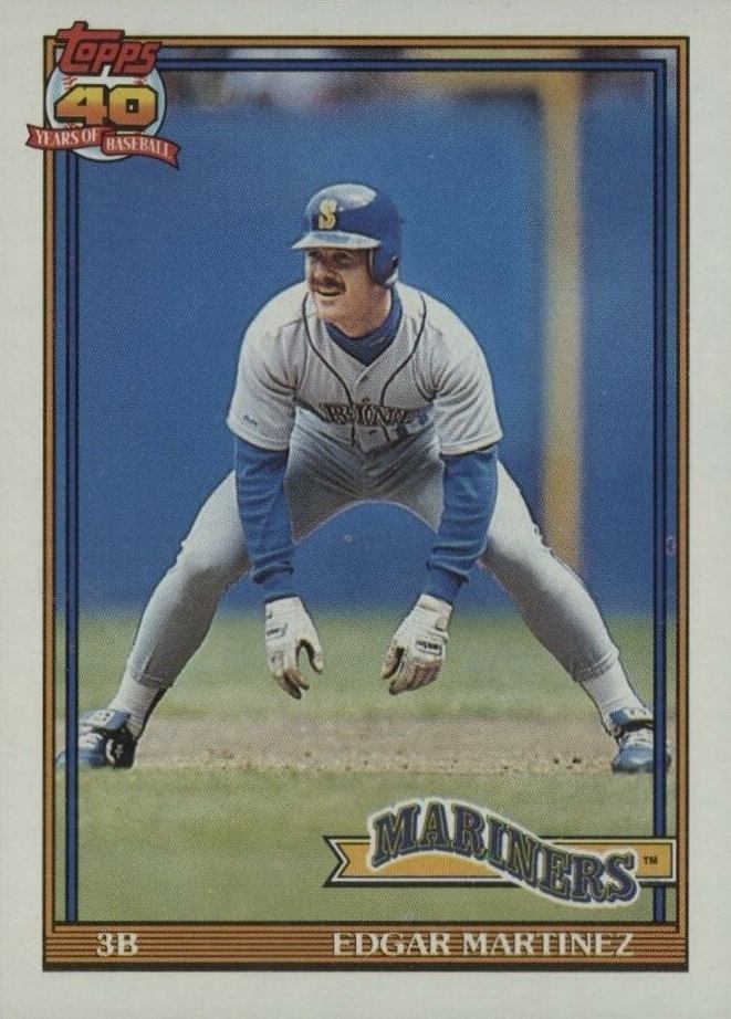 1991 Topps Edgar Martinez #607 Baseball Card