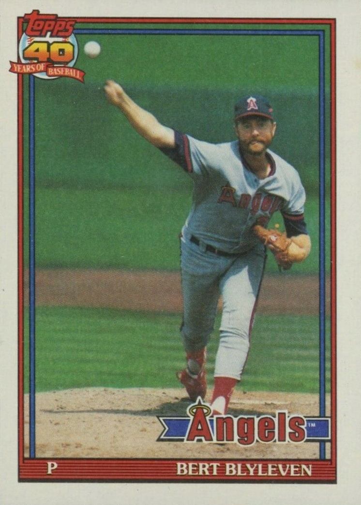 1991 Topps Bert Blyleven #615 Baseball Card