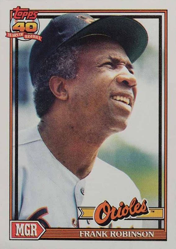 1991 Topps Frank Robinson #639 Baseball Card