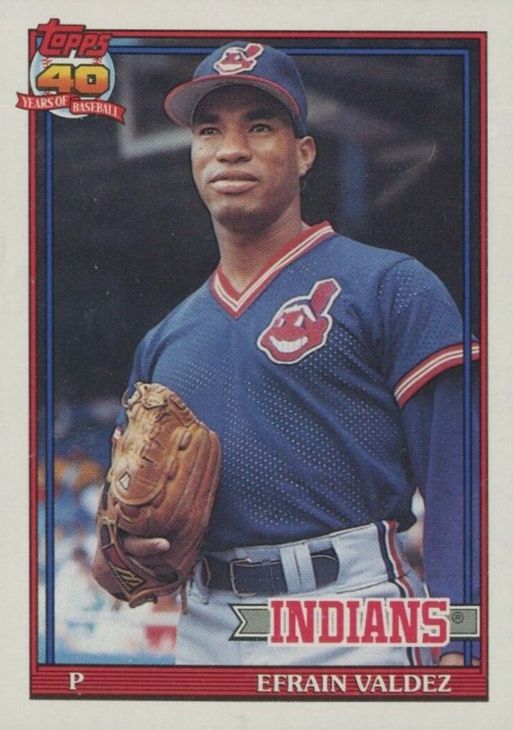 1991 Topps Efrain Valdez #692 Baseball Card