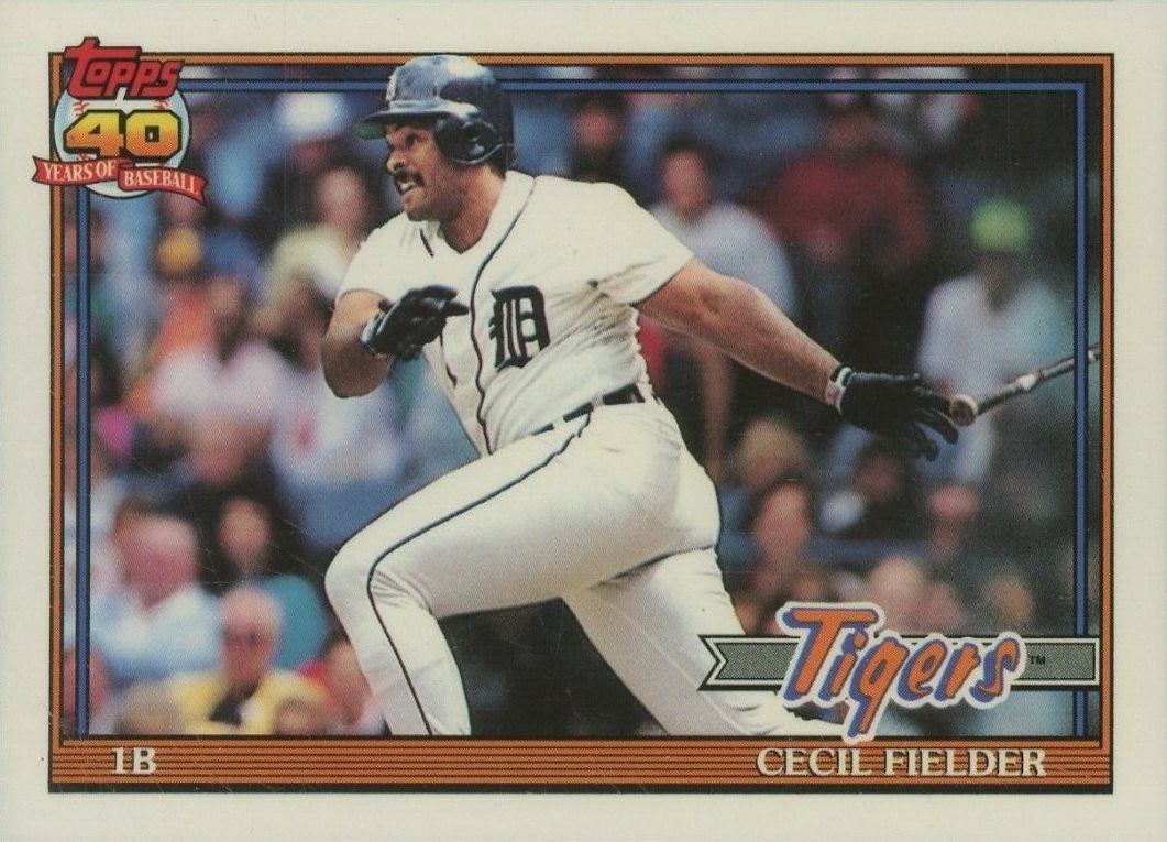 1991 Topps Cecil Fielder #720 Baseball Card