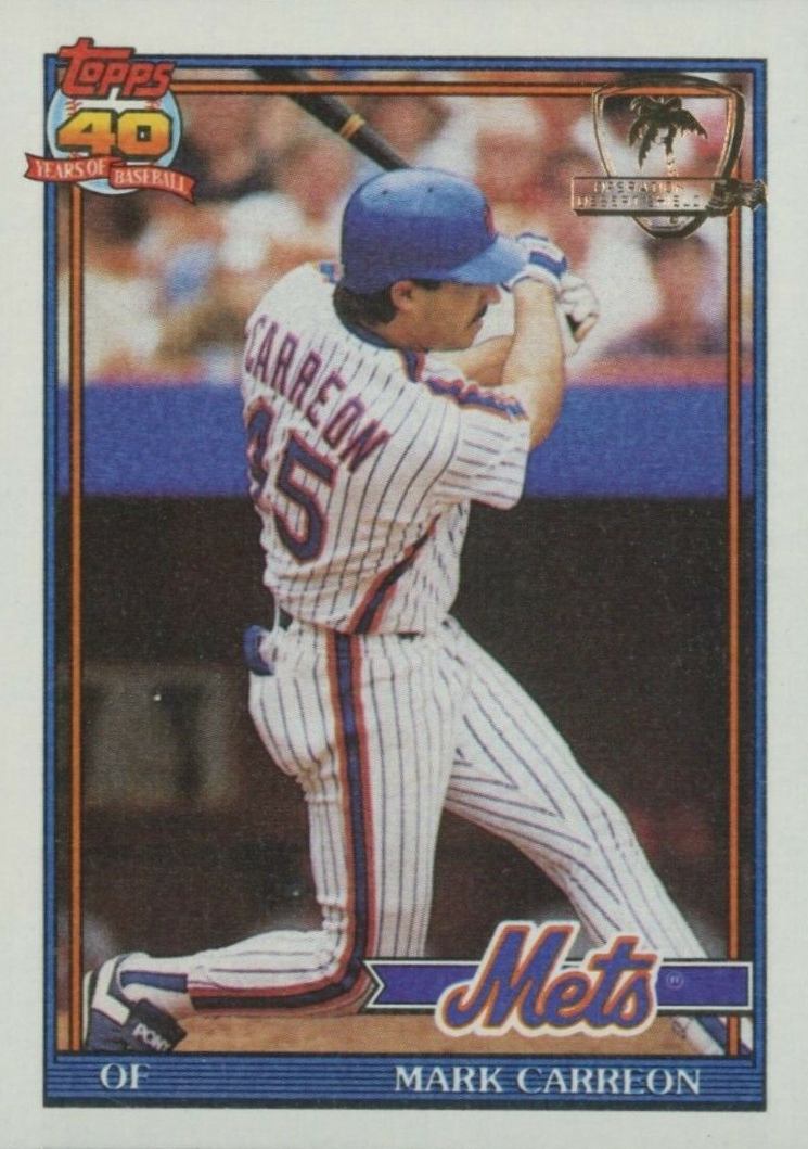 1991 Topps Mark Carreon #764 Baseball Card