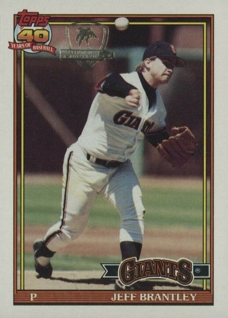 1991 Topps Desert Shield Jeff Brantley #17 Baseball Card
