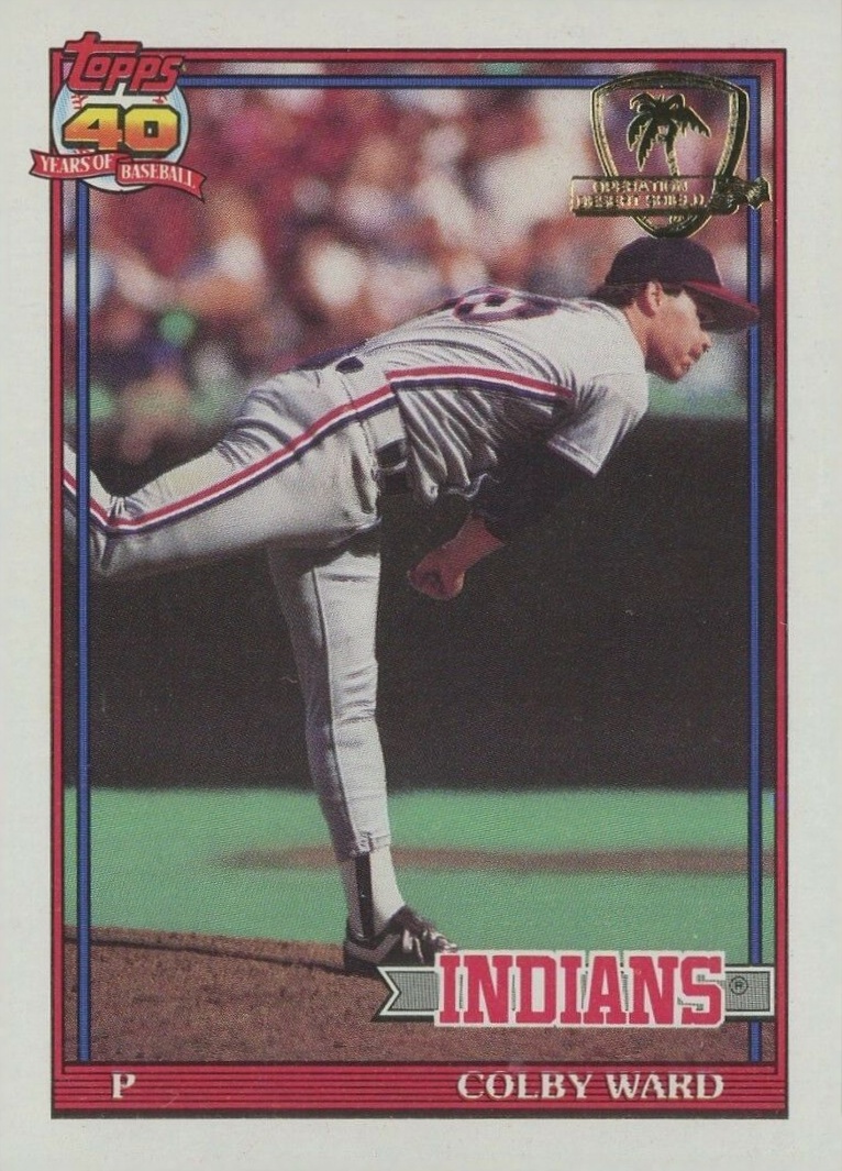 1991 Topps Desert Shield Colby Ward #31 Baseball Card