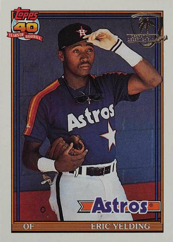 1991 Topps Desert Shield Eric Yelding #59 Baseball Card