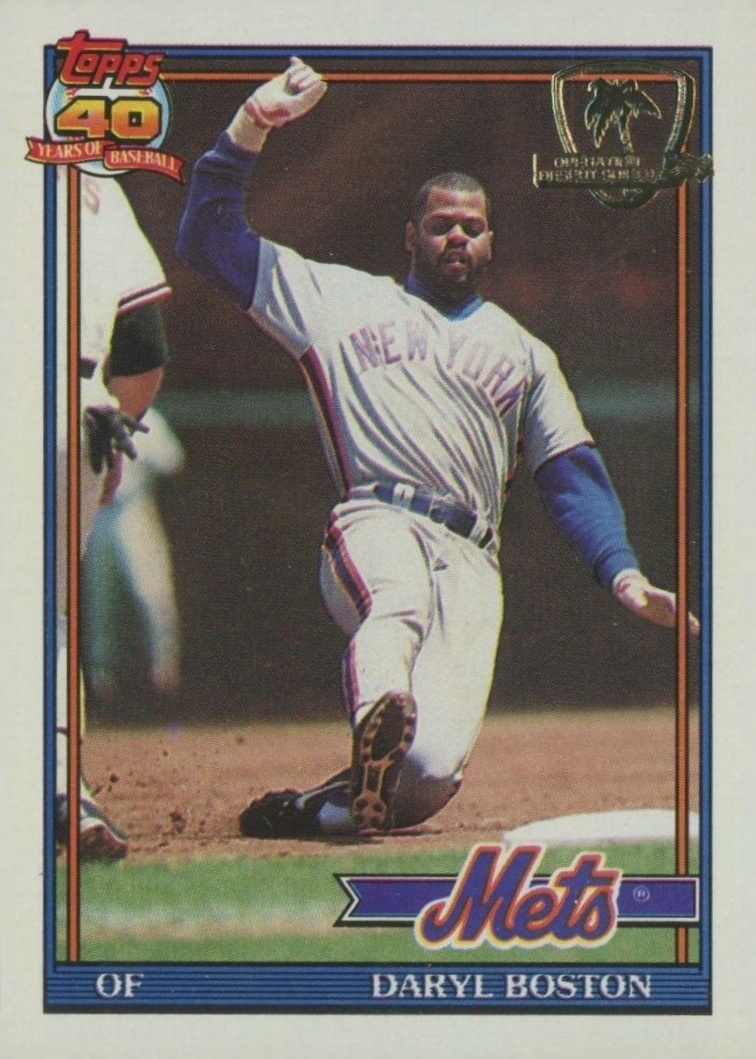 1991 Topps Desert Shield Daryl Boston #83 Baseball Card