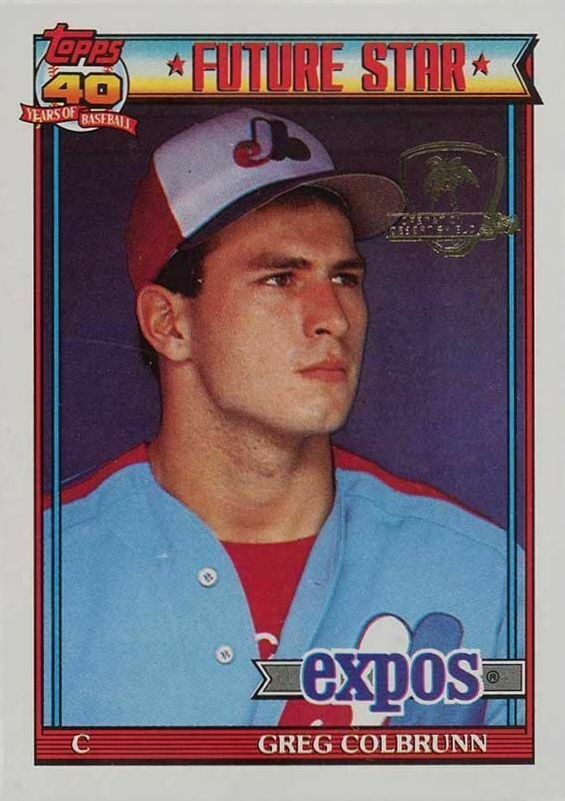 1991 Topps Desert Shield Greg Colbrunn #91 Baseball Card