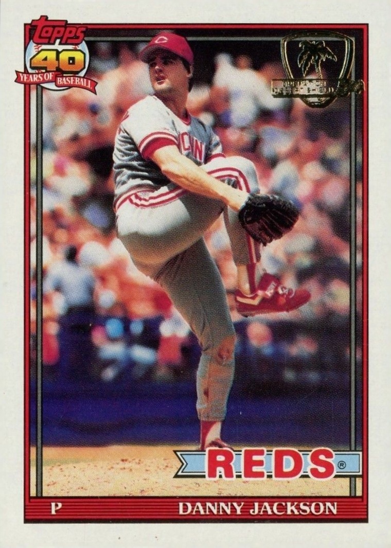 1991 Topps Desert Shield Danny Jackson #92 Baseball Card