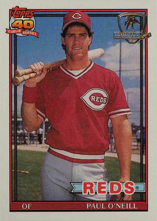 1991 Topps Desert Shield Paul O'Neill #122 Baseball Card