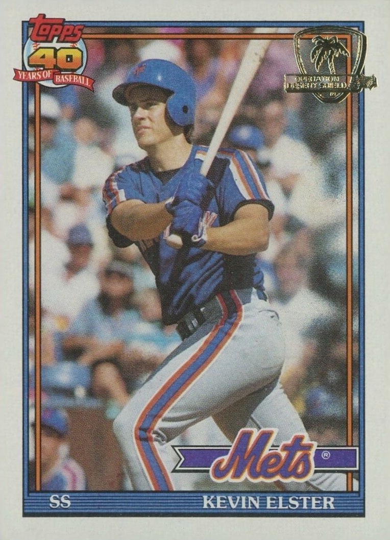 1991 Topps Desert Shield Kevin Elster #134 Baseball Card