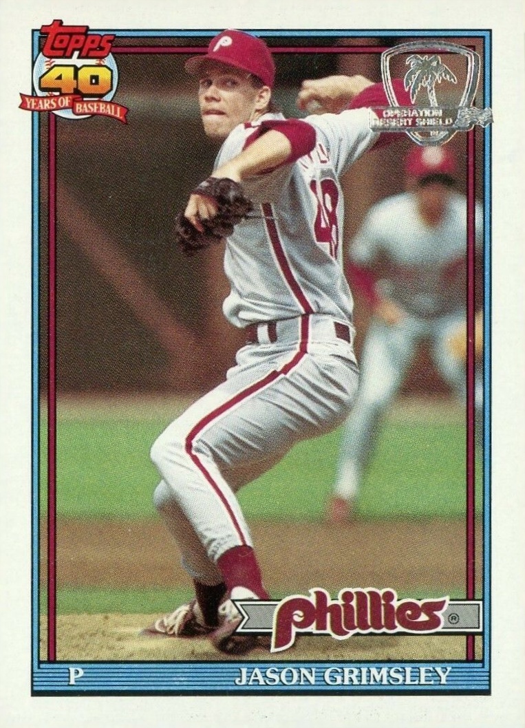 1991 Topps Desert Shield Jason Grimsley #173 Baseball Card
