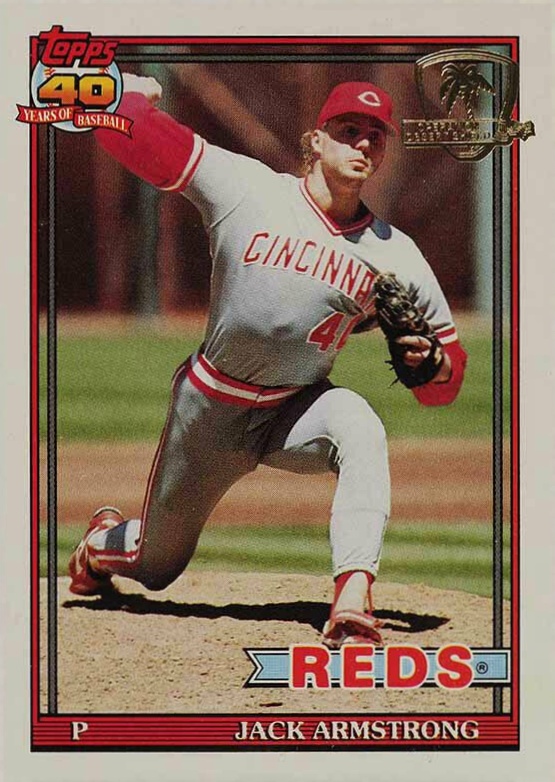 1991 Topps Desert Shield Jack Armstrong #175 Baseball Card