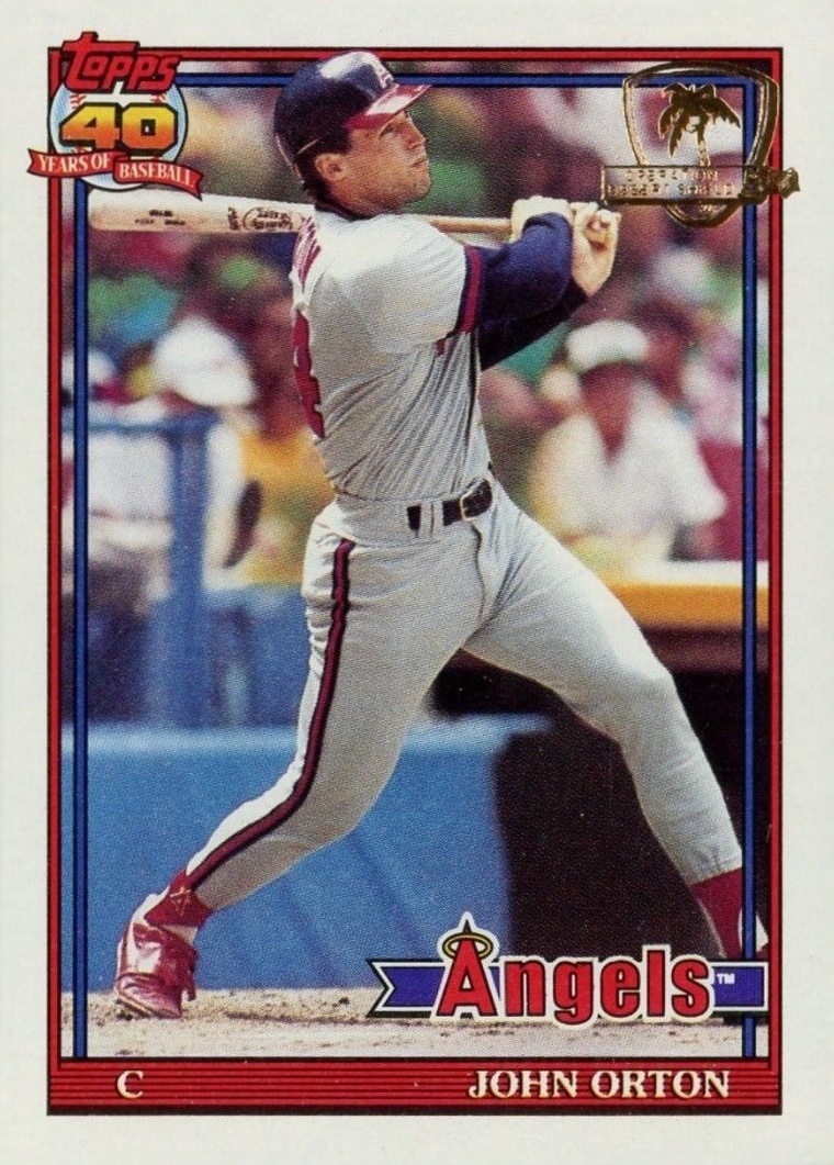 1991 Topps Desert Shield John Orton #176 Baseball Card