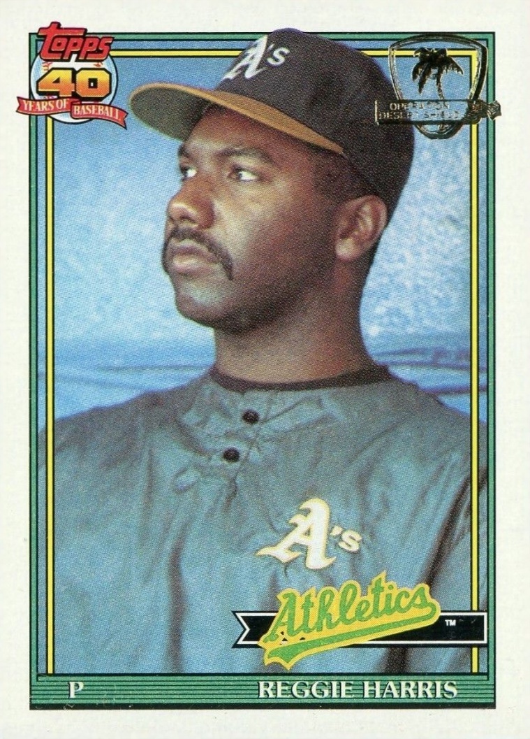 1991 Topps Desert Shield Reggie Harris #177 Baseball Card