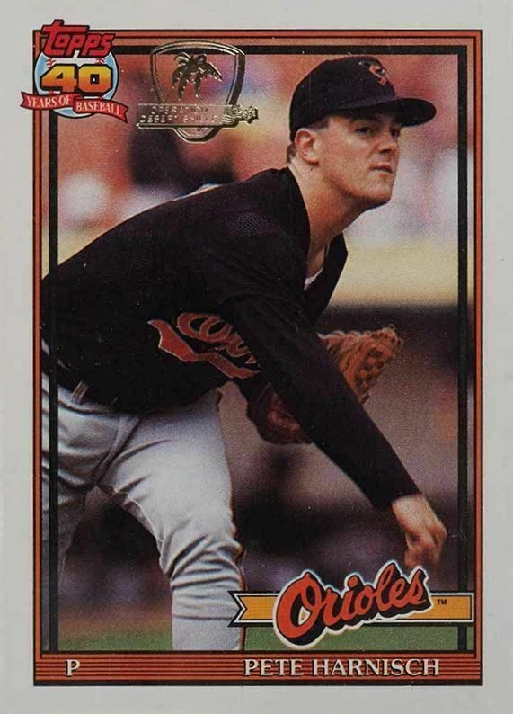 1991 Topps Desert Shield Pete Harnisch #179 Baseball Card