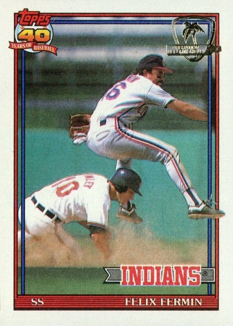 1991 Topps Desert Shield Felix Fermin #193 Baseball Card