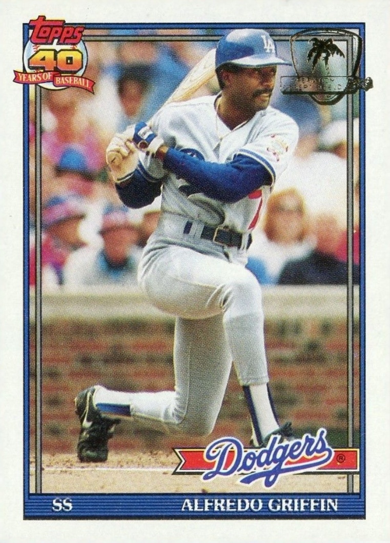 1991 Topps Desert Shield Alfredo Griffin #226 Baseball Card