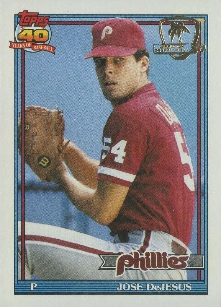 1991 Topps Desert Shield Jose DeJesus #232 Baseball Card