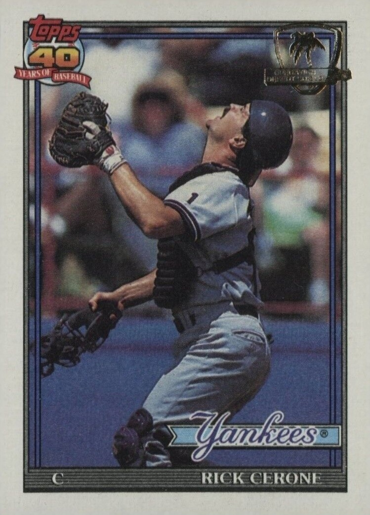 1991 Topps Desert Shield Rick Cerone #237 Baseball Card