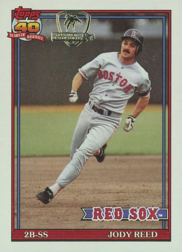 1991 Topps Desert Shield Jody Reed #247 Baseball Card
