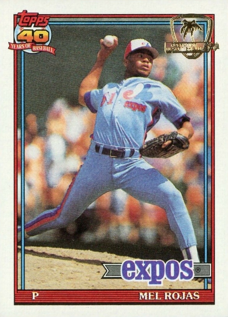 1991 Topps Desert Shield Mel Rojas #252 Baseball Card
