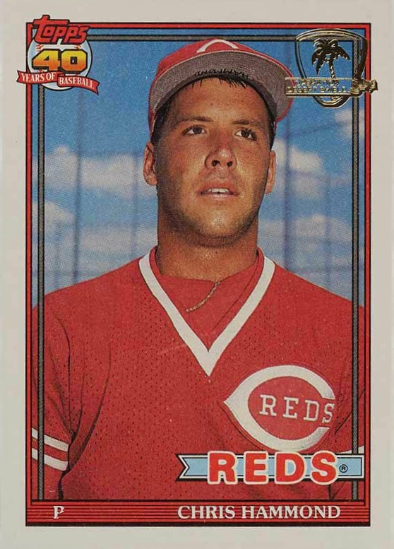 1991 Topps Desert Shield Chris Hammond #258 Baseball Card