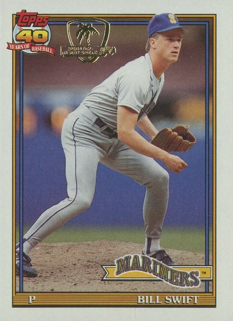 1991 Topps Desert Shield Bill Swift #276 Baseball Card
