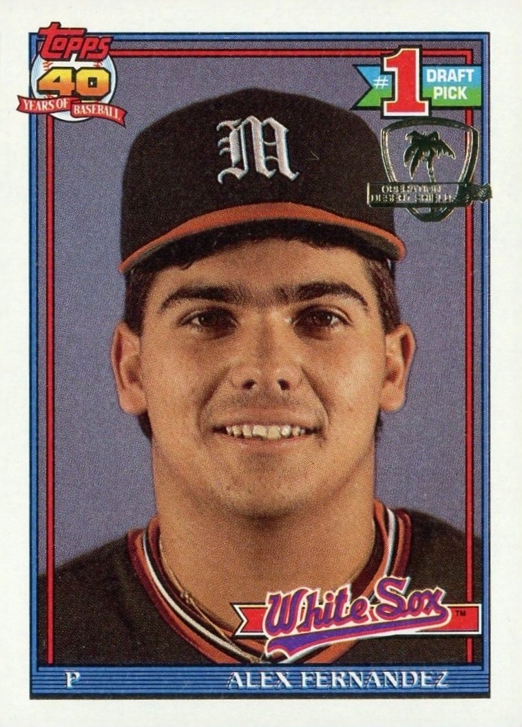 1991 Topps Desert Shield Alex Fernandez #278 Baseball Card