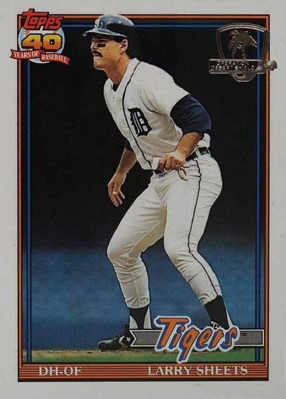 1991 Topps Desert Shield Larry Sheets #281 Baseball Card