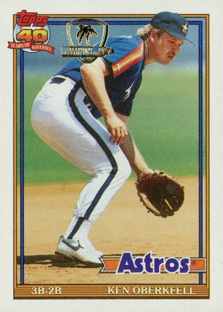 1991 Topps Desert Shield Ken Oberkfell #286 Baseball Card