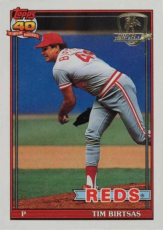 1991 Topps Desert Shield Tim Birtsas #289 Baseball Card