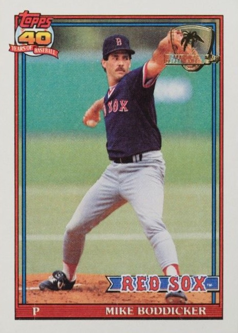1991 Topps Desert Shield Mike Boddicker #303 Baseball Card