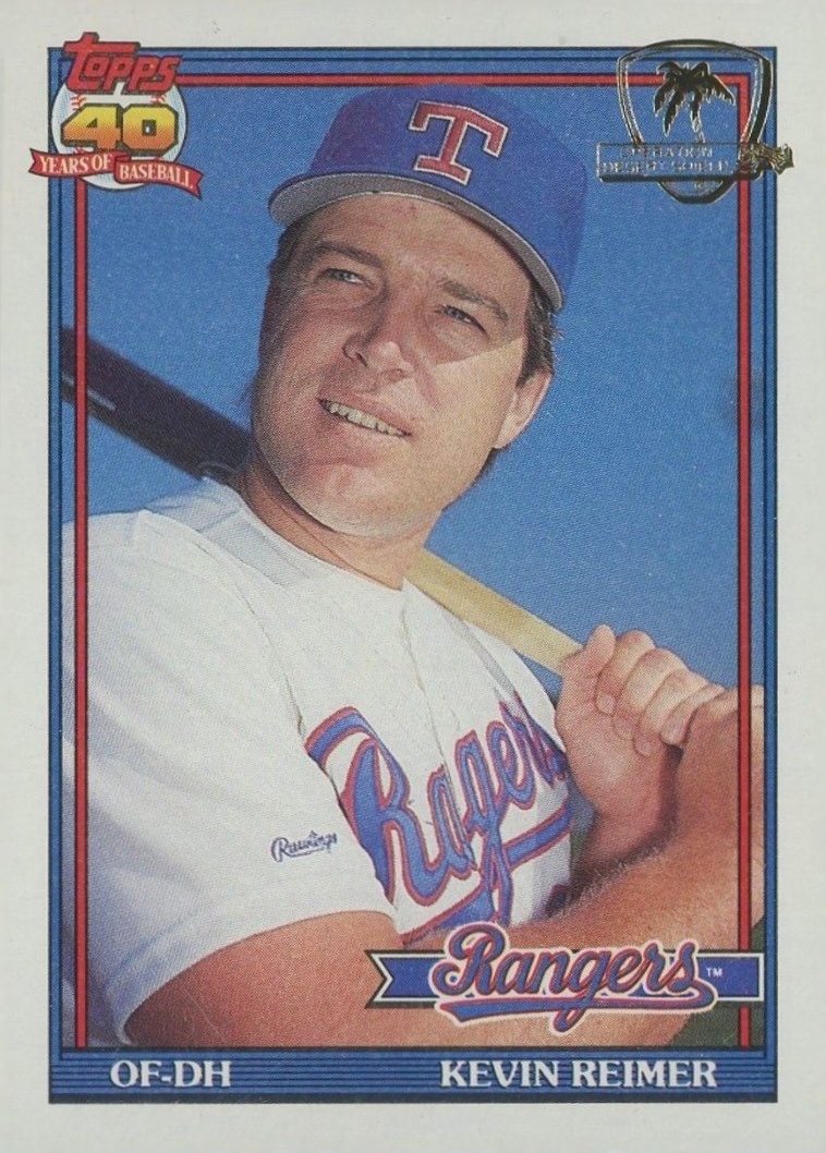 1991 Topps Desert Shield Kevin Reimer #304 Baseball Card