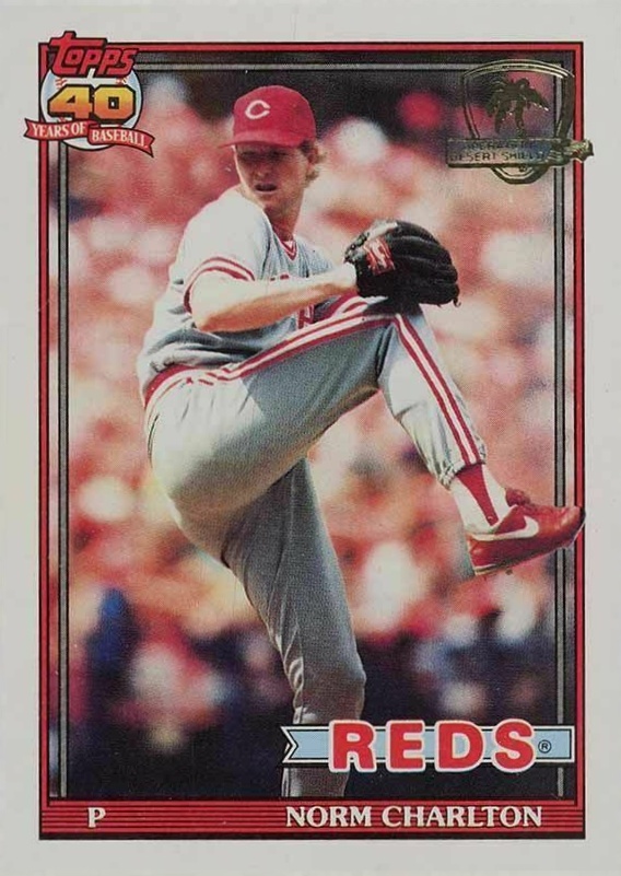 1991 Topps Desert Shield Norm Charlton #309 Baseball Card