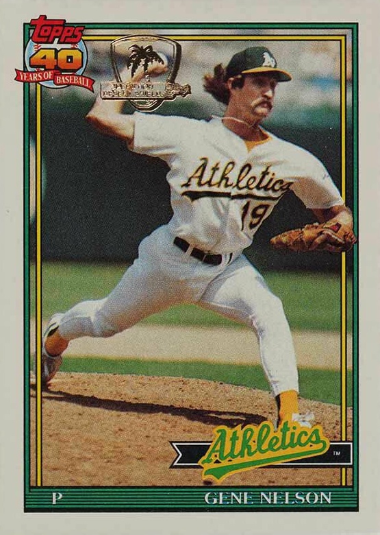 1991 Topps Desert Shield Gene Nelson #316 Baseball Card