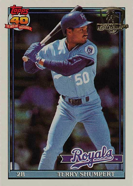 1991 Topps Desert Shield Terry Shumpert #322 Baseball Card