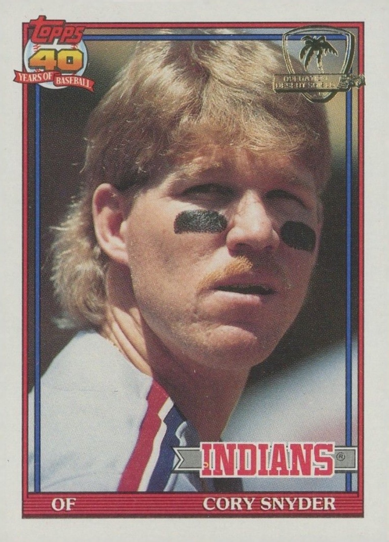 1991 Topps Desert Shield Cory Snyder #323 Baseball Card
