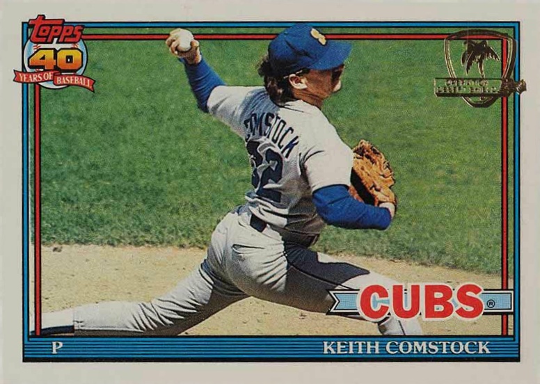 1991 Topps Desert Shield Keith Comstock #337 Baseball Card