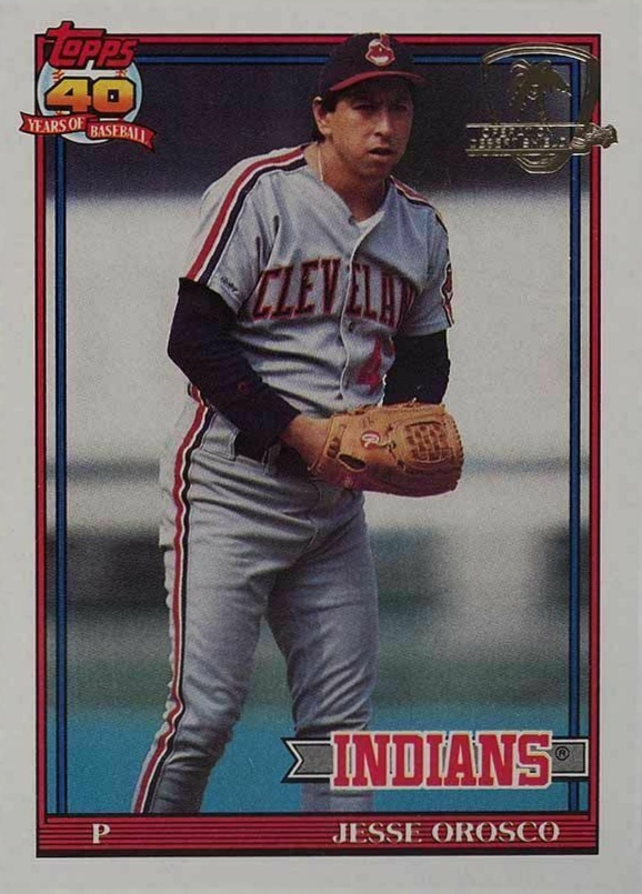 1991 Topps Desert Shield Jesse Orosco #346 Baseball Card