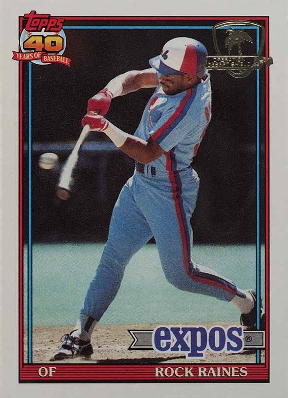 1991 Topps Desert Shield Tim Raines #360 Baseball Card