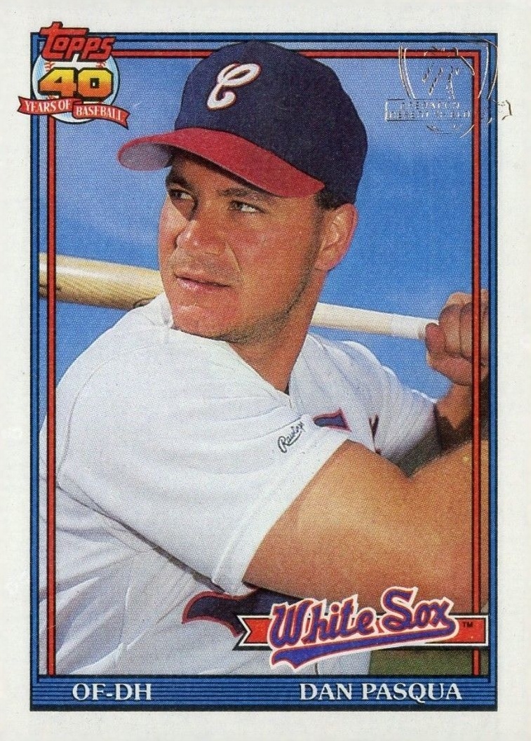 1991 Topps Desert Shield Dan Pasqua #364 Baseball Card