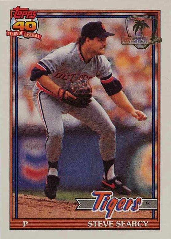 1991 Topps Desert Shield Steve Searcy #369 Baseball Card