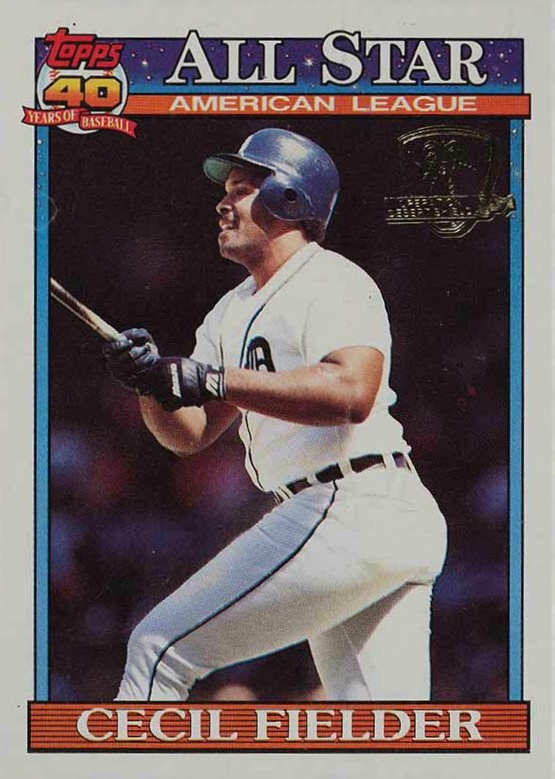 1991 Topps Desert Shield Cecil Fielder #386 Baseball Card