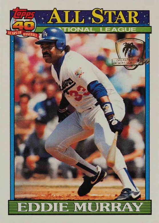 1991 Topps Desert Shield Eddie Murray #397 Baseball Card