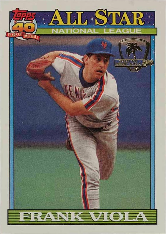 1991 Topps Desert Shield Frank Viola #406 Baseball Card