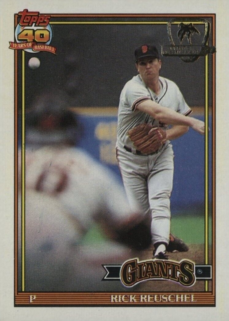 1991 Topps Desert Shield Rick Reuschel #422 Baseball Card